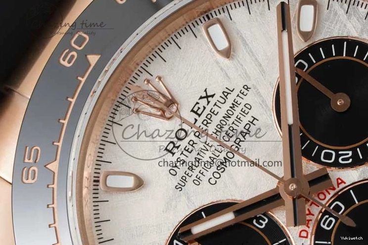 Dial QF Oysterflex Meteorite Strap SA4130 on Best 1:1 Edition Rubber 116515 Daytona 0718